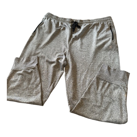 STARTER VTG Men's Grey Heather Baggy Sweatpants 2XL Zippered Pockets Streatwear - Picture 3 of 9